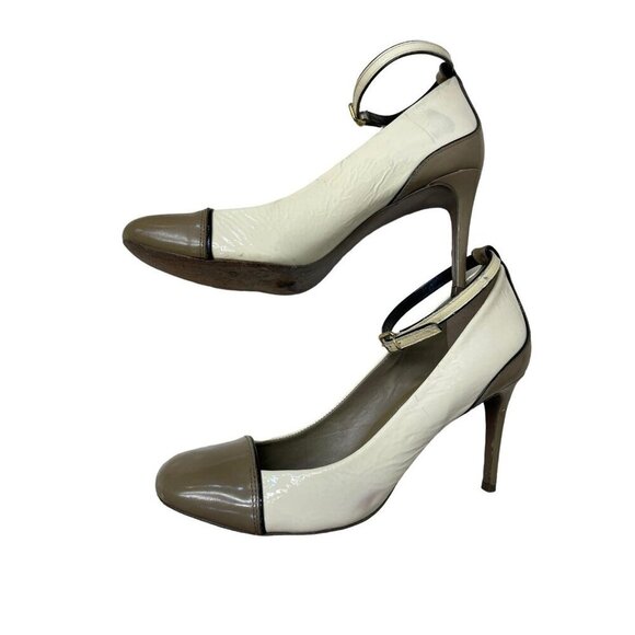 Tory Burch Women's Cream Colored Heels Women’s Size 9.5 - Picture 3 of 11